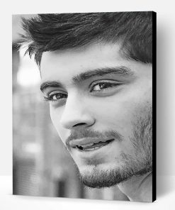 Black And White Zayn Malik Paint By Numbers