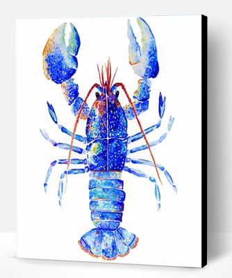 Blue Lobster Art Paint By Number