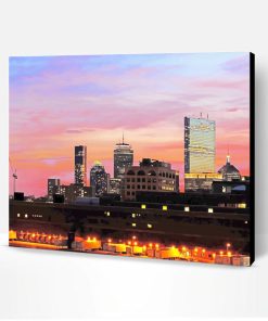 Boston Skyline Paint By Number