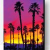California Palm Tree Sunrise Paint By Number