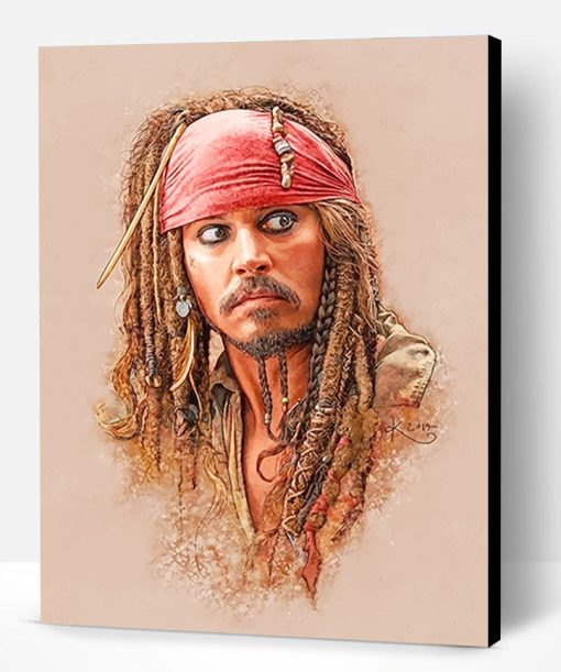 Captain Jack Sparrow Paint By Number