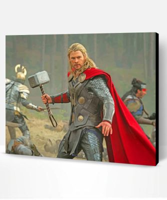 Chris Hemsworth Thor The Dark World Paint By Number