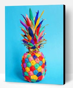Colored Pineapples Paint By Number