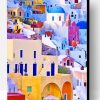 Colorful Greece Houses Paint By Number