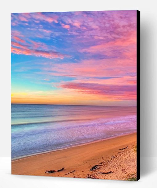 Colorful Beach Sky Paint By Number