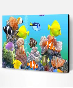 Colorful Fishes Deep Sea Paint By Number