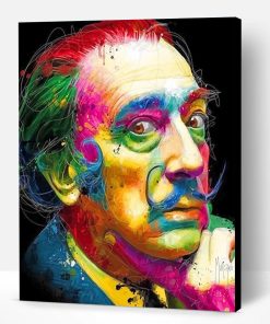 Colorful Salvador Dali Portrait Paint By Number