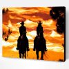 Cowboy Cowgirl Silhouette Paint By Number