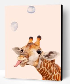 Crazy Giraffe Paint By Number