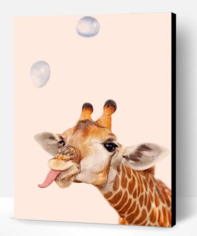 Crazy Giraffe Paint By Number
