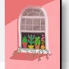 Cute Window With Plants Paint By Number