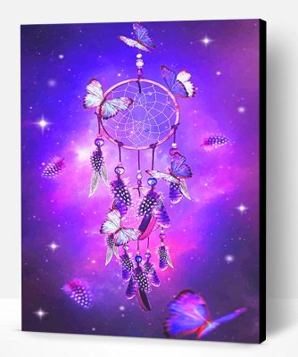 Dream Catcher with Butterflies Paint By Number