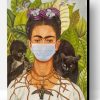 Frida Kahlo Wearing Mask Paint By Number