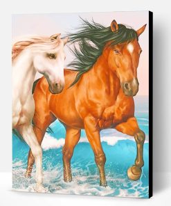 Husband and Wife Horses Paint By Number