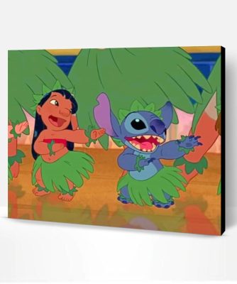 Lilo And Stitch Dancing Paint By Number