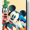 Mickey Mouse Goofy And Donald Duck Paint By Number