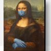 Mona Liza Wearing Mask Paint By Number