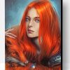 Orange Fox Woman Paint By Number