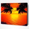 Paradise Sunset Tropical Island Paint By Number