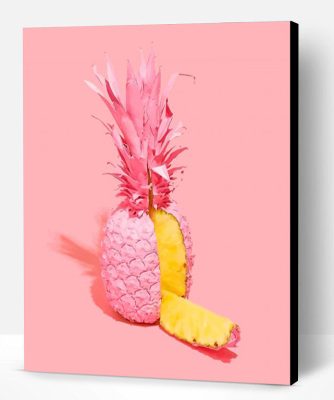 Pink Pineapple Fruits Paint By Number