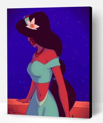 Princess Jasmine Aesthetic Cartoon Paint By Number