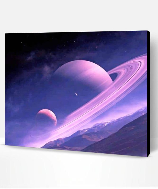Purple Aesthetic Space Paint By Number