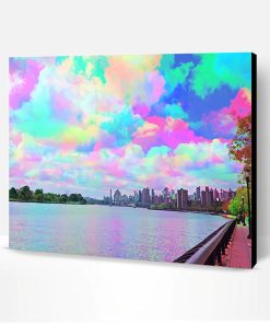 Rainbow Clouds Paint By Number