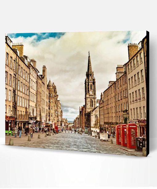 Royal Mile Edinburgh Scotland Paint By Number