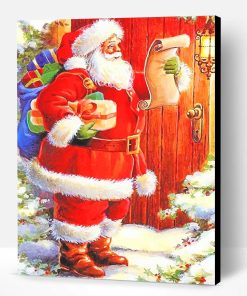 Santa Gifts Card Paint By Number