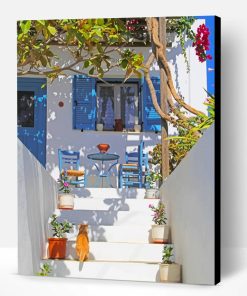 Santorini Greece House Paint By Number