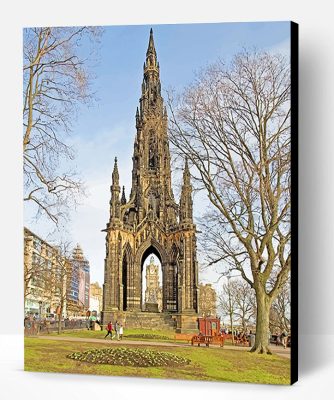 Scott Monument Princess Street Edinburgh Paint By Number