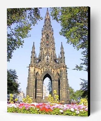 Scott Monument Edinburgh Paint By Number