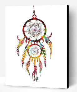 Simple Colorful Dream Catcher Paint By Number