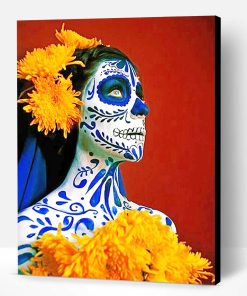 Abstract Skull Woman Paint By Number