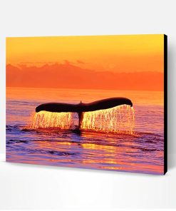 Sunset Whale Fluke Paint By Number