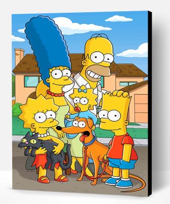 The Simpsons Family Paint By Number