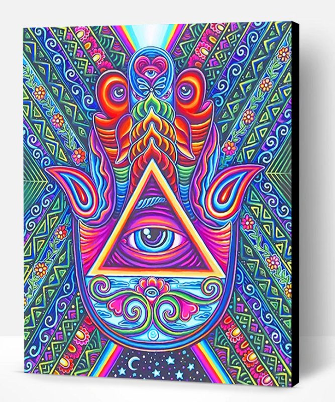 Third Eye Psychedelic Art Paint By Number