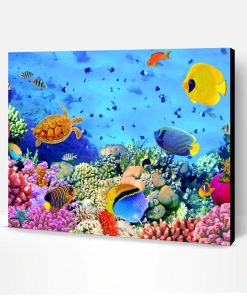 Under Water Colorful Fish Paint By Number