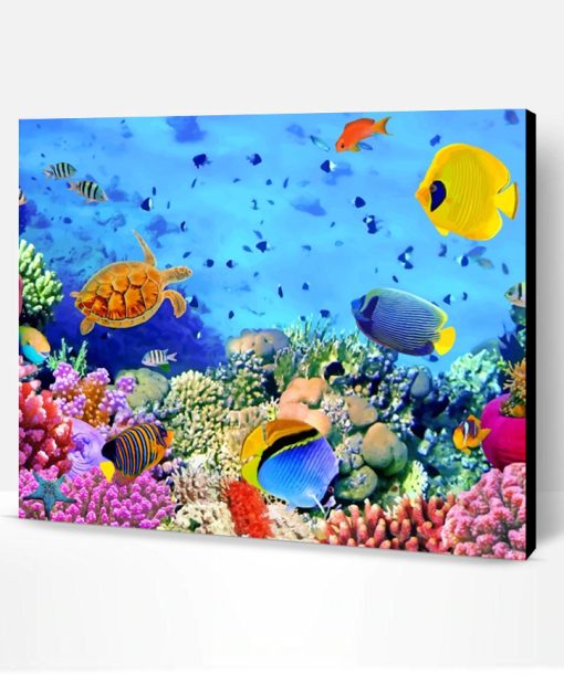 Under Water Colorful Fish Paint By Number