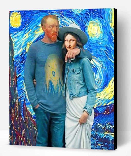 Van Gogh and Mona Lisa Paint By Number