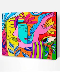 Abstract Colorful Art Paint By Number