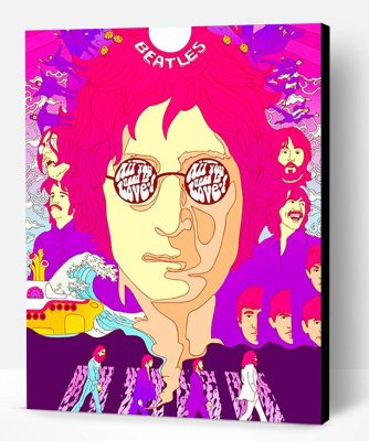 Abstract John Lennon Paint By Number