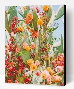 Aesthetic Cactus Flower Paint By Number