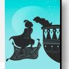 Aladdin And Jasmine Silhouette Paint By Number