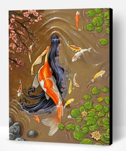Beautiful Mermaid Illustration Paint By Number