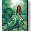 Beautiful Mermaid With Long Hair Paint By Number