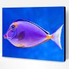 Beautiful Purple Fish Paint By Number