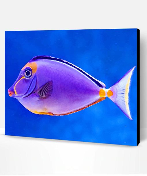 Beautiful Purple Fish Paint By Number