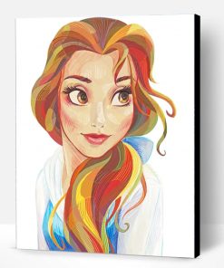 Belle the Beauty and the Beast Paint By Number