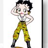 Betty Boop Army Paint By Number